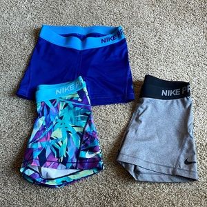 ✨BUNDLE OF 3✨ Nike 3” inseam dry-fit shorties
